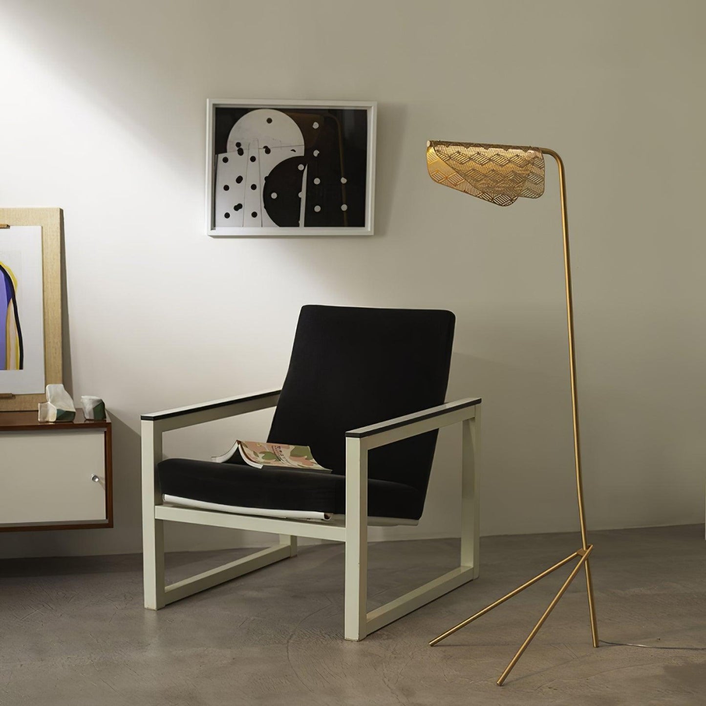 Mediterranea Floor Lamp - LED Indoor Lighting, Gold Finish
