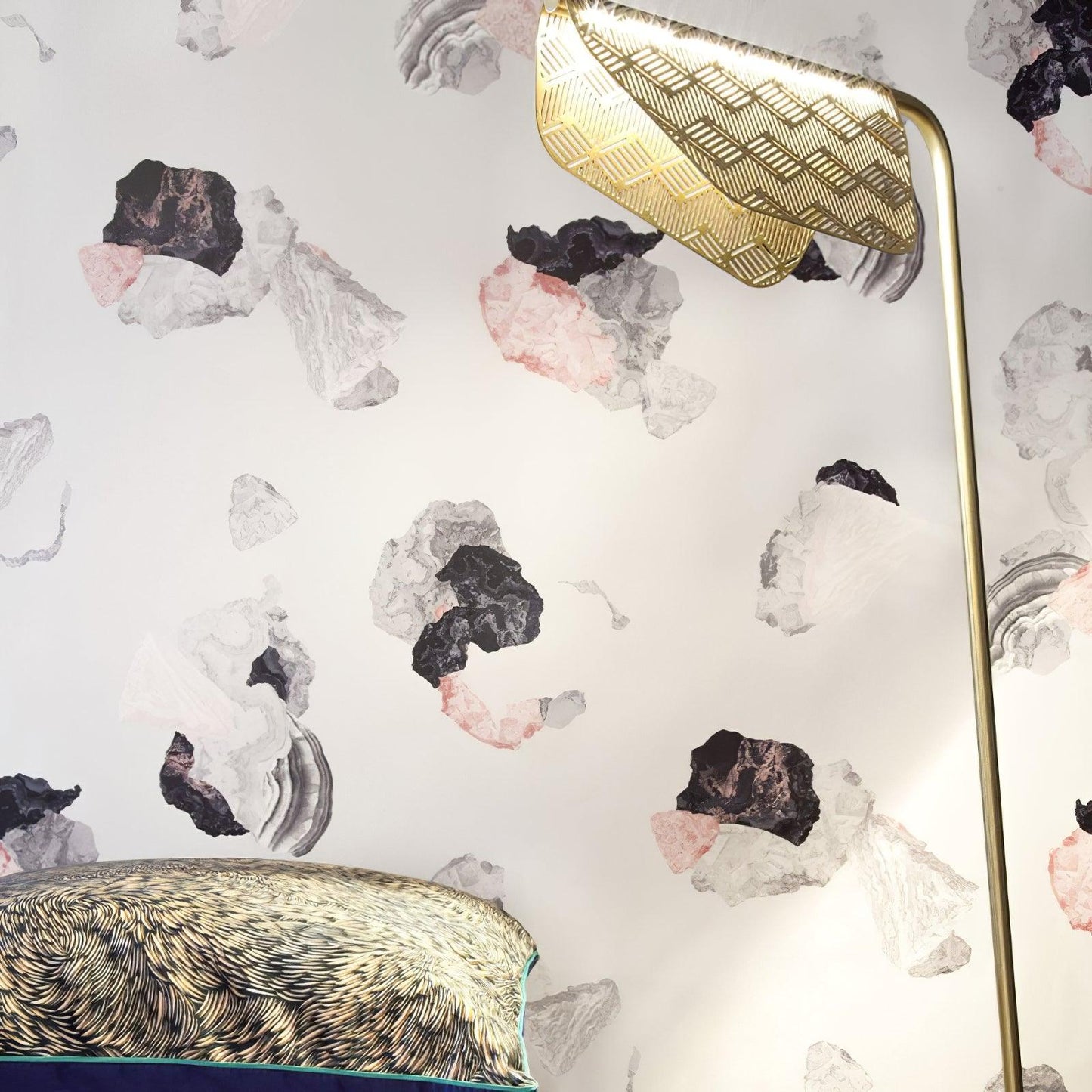 Mediterranea Floor Lamp - LED Indoor Lighting, Gold Finish