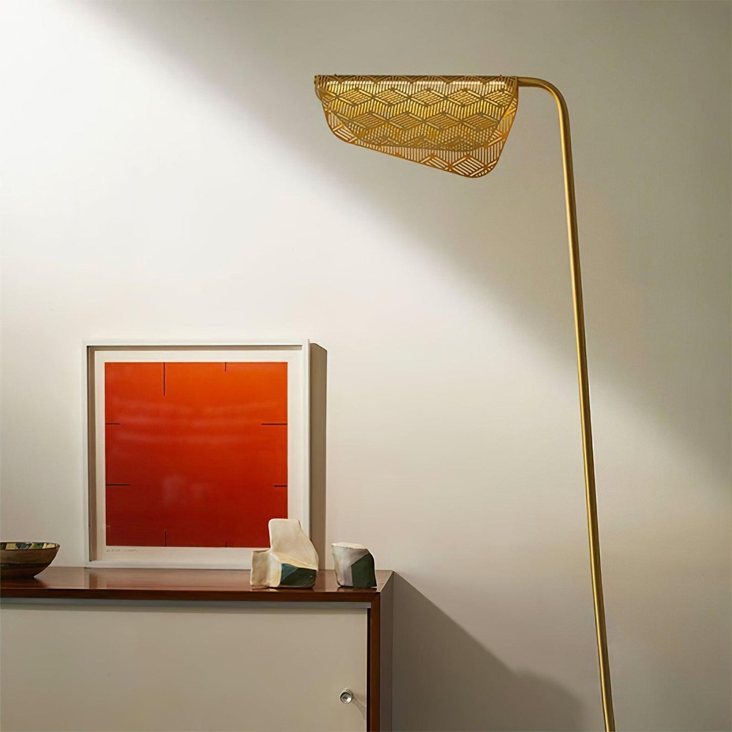 Mediterranea Floor Lamp - LED Indoor Lighting, Gold Finish