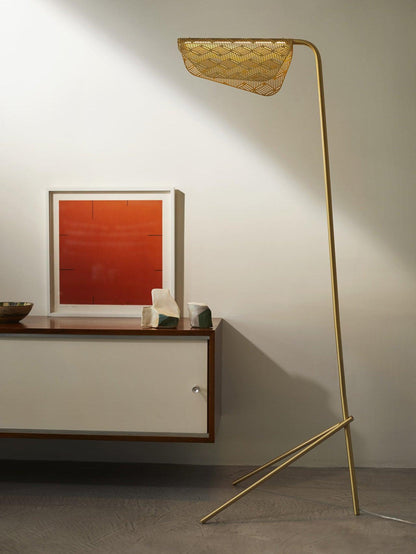 Mediterranea Floor Lamp - LED Indoor Lighting, Gold Finish
