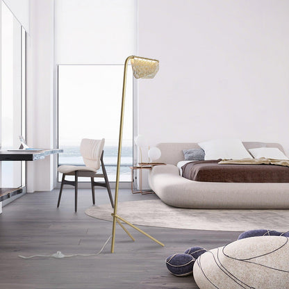Mediterranea Floor Lamp - LED Indoor Lighting, Gold Finish