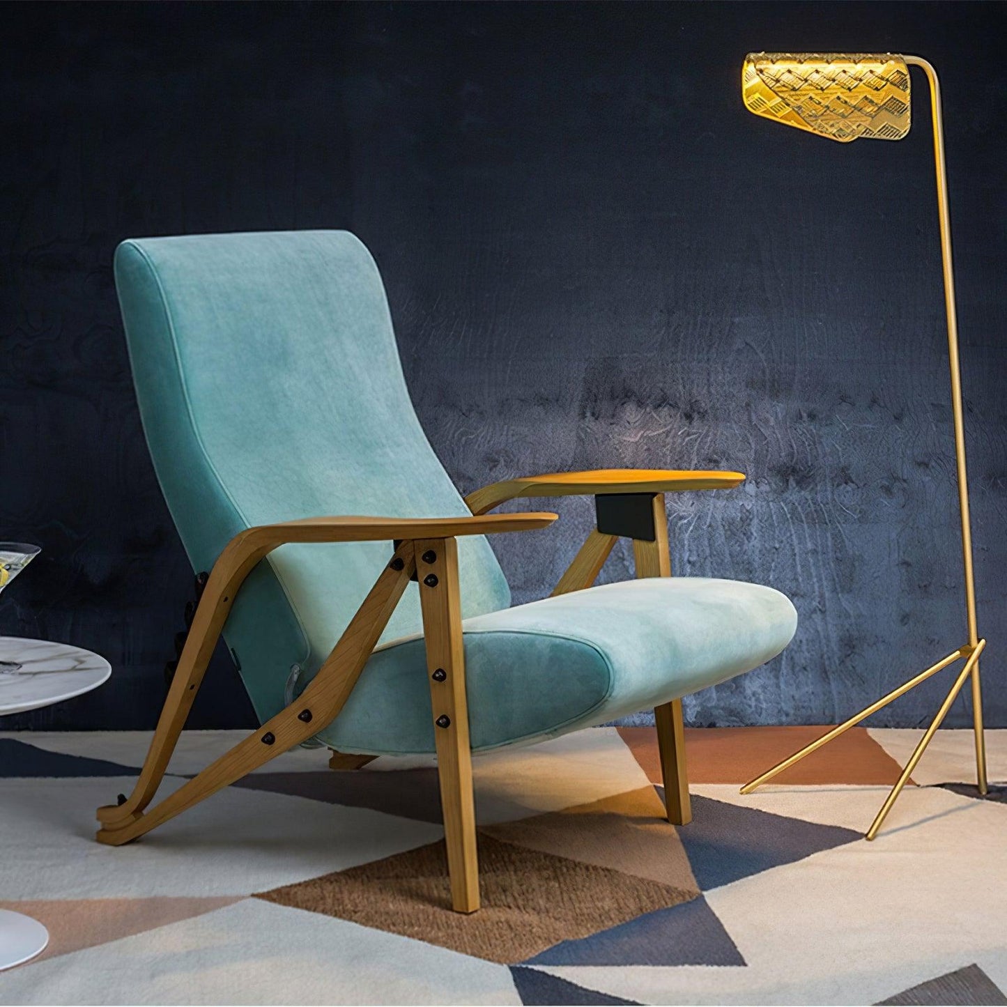 Mediterranea Floor Lamp - LED Indoor Lighting, Gold Finish