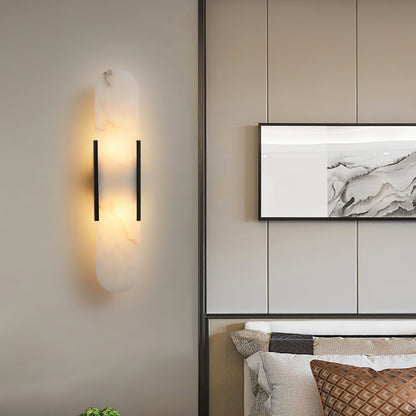 Melange Elongated Alabaster Wall Lamp - LED Indoor Lighting