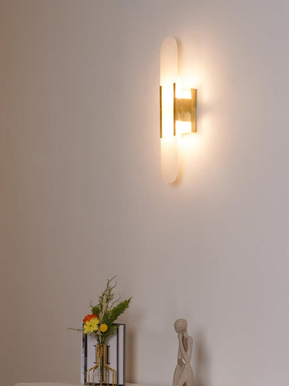 Melange Elongated Alabaster Wall Lamp - LED Indoor Lighting