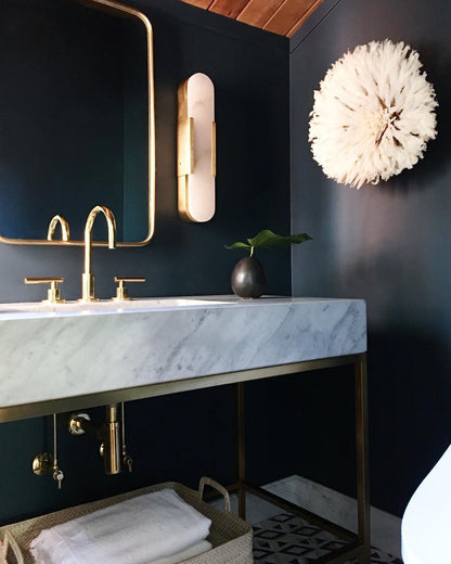 Melange Elongated Alabaster Wall Lamp - LED Indoor Lighting