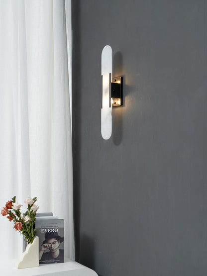 Melange Elongated Alabaster Wall Lamp - LED Indoor Lighting