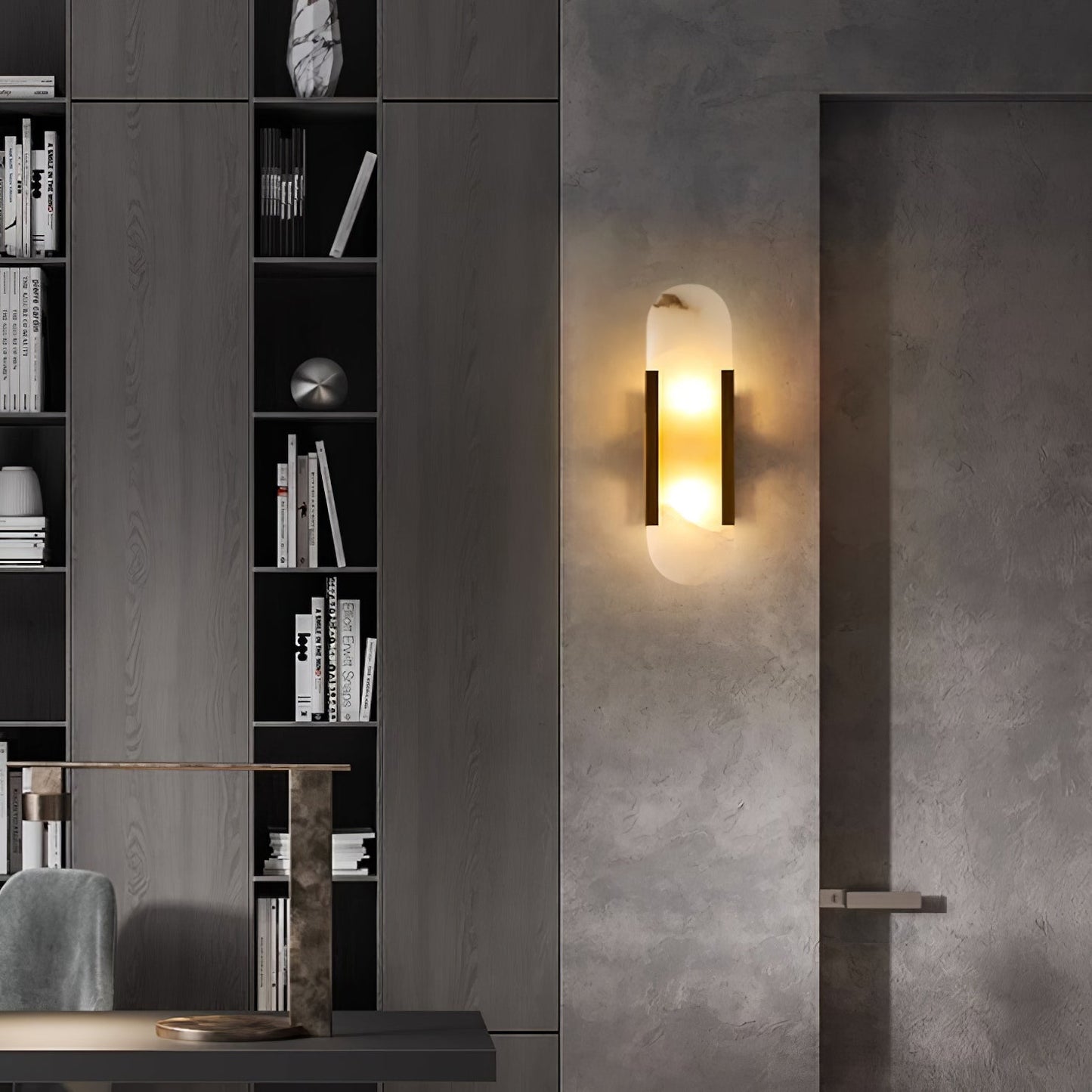 Melange Elongated Alabaster Wall Lamp - LED Indoor Lighting
