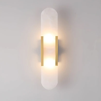 Melange Elongated Alabaster Wall Lamp - LED Indoor Lighting