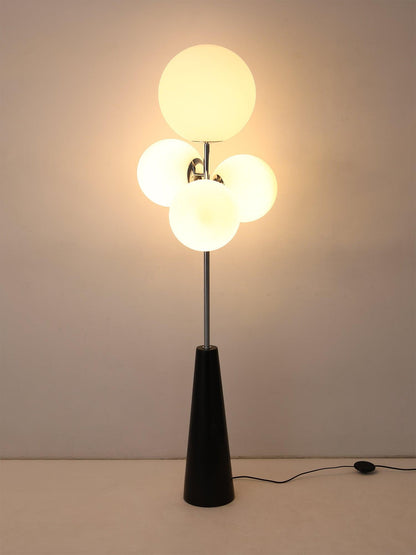 Lava Column Floor Lamp LED Indoor Lighting Chrome Black