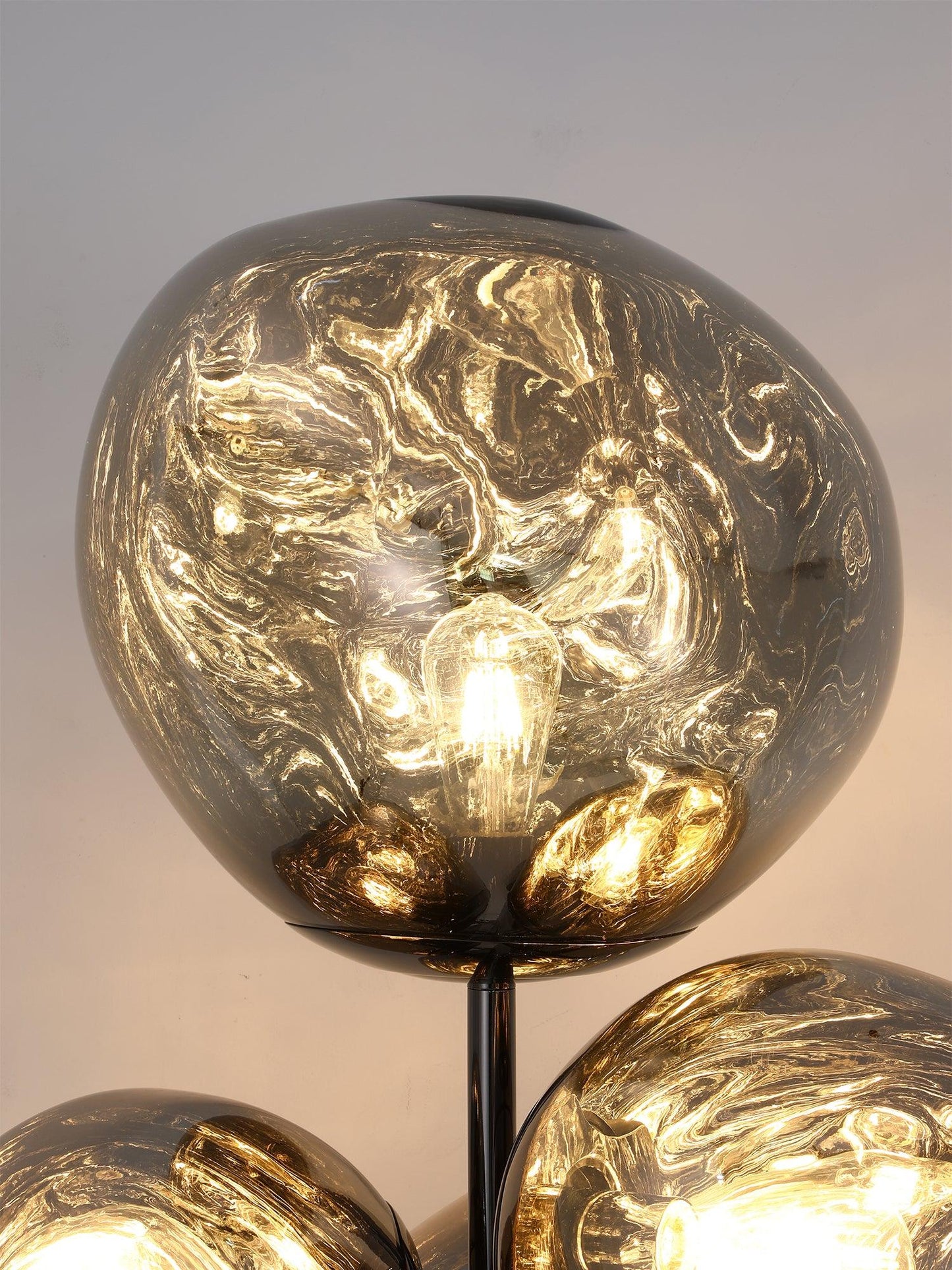 Lava Column Floor Lamp LED Indoor Lighting Chrome Black