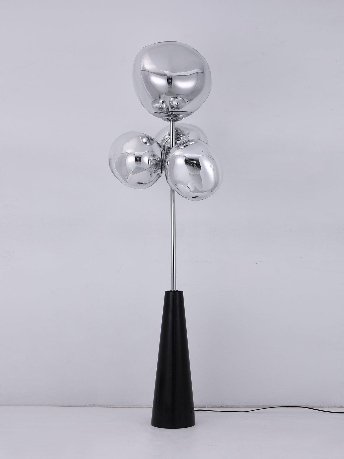 Lava Column Floor Lamp LED Indoor Lighting Chrome Black