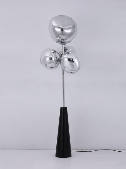 Lava Column Floor Lamp LED Indoor Lighting Chrome Black