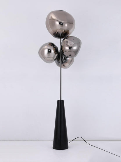 Lava Column Floor Lamp LED Indoor Lighting Chrome Black