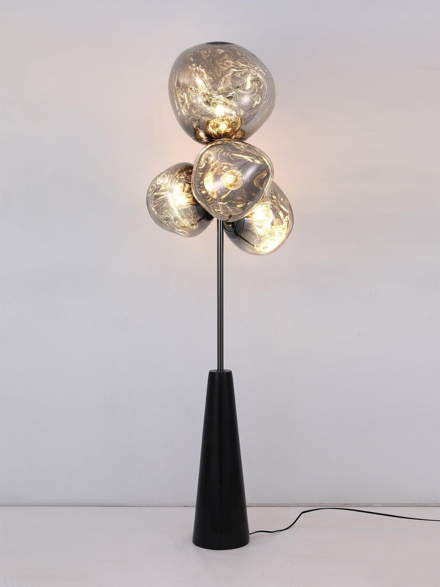 Lava Column Floor Lamp LED Indoor Lighting Chrome Black