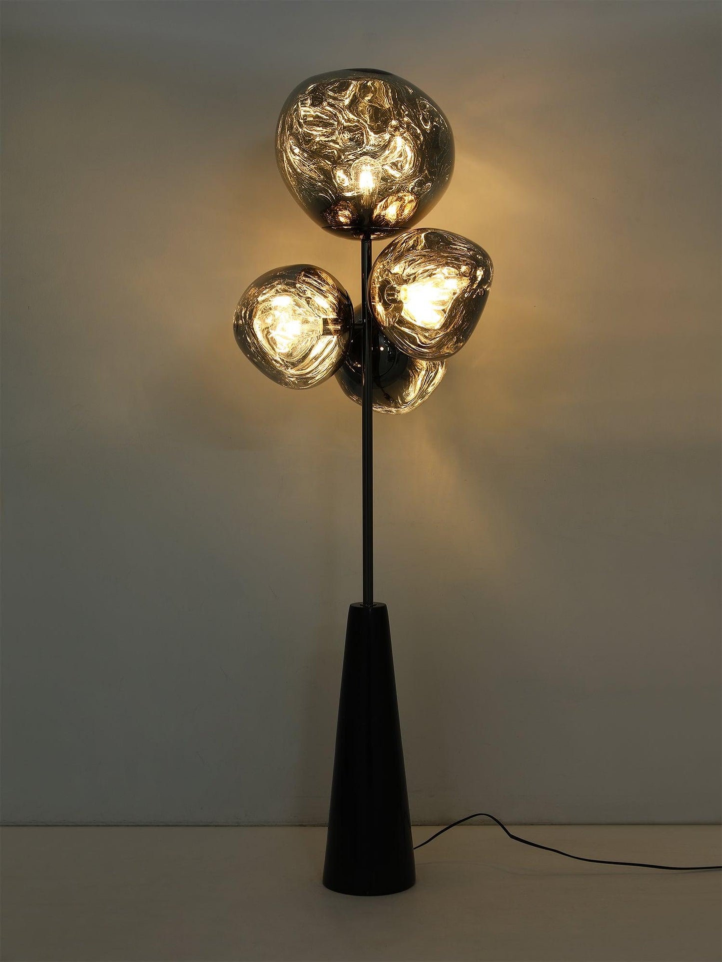 Lava Column Floor Lamp LED Indoor Lighting Chrome Black