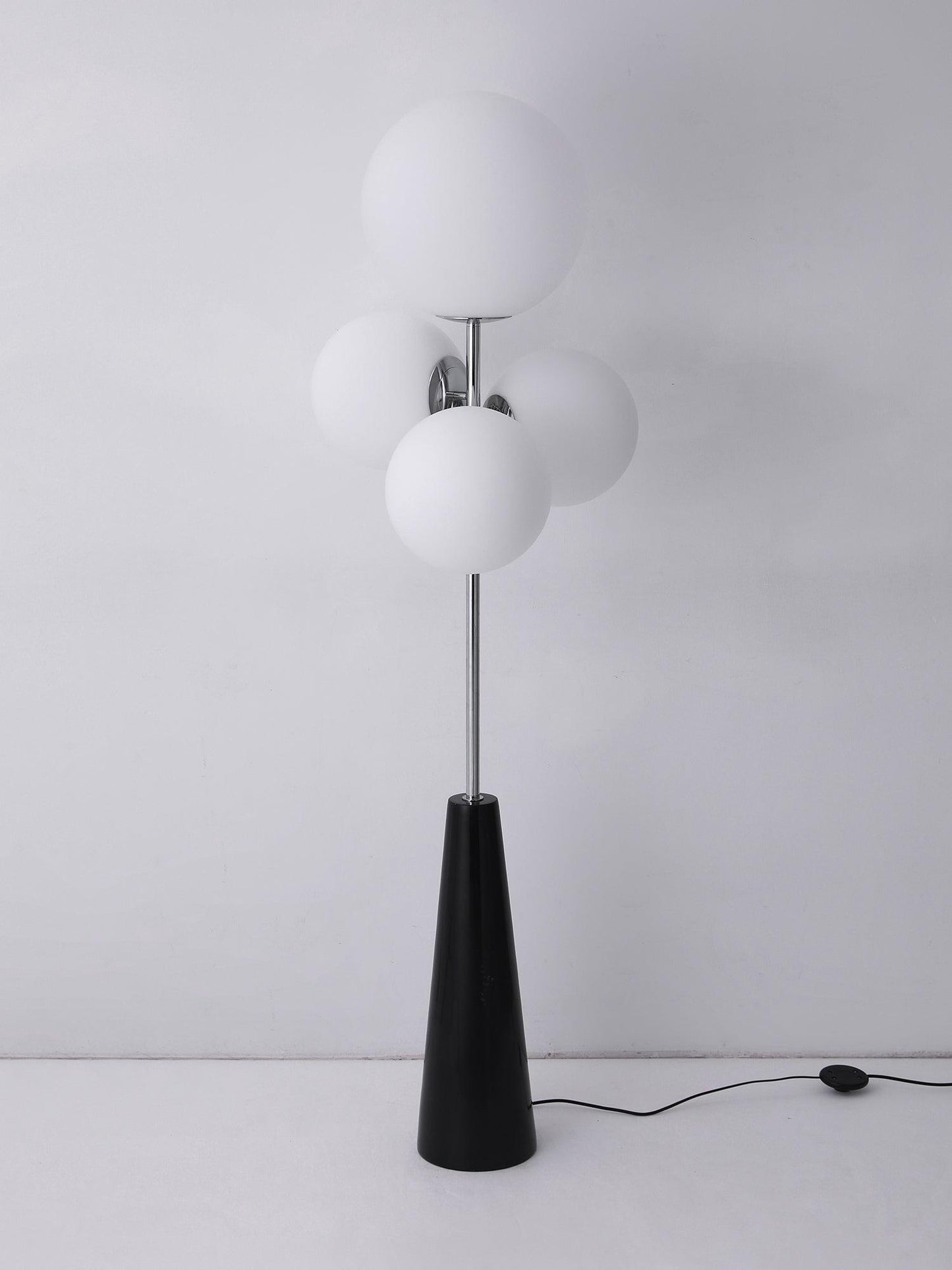 Lava Column Floor Lamp LED Indoor Lighting Chrome Black