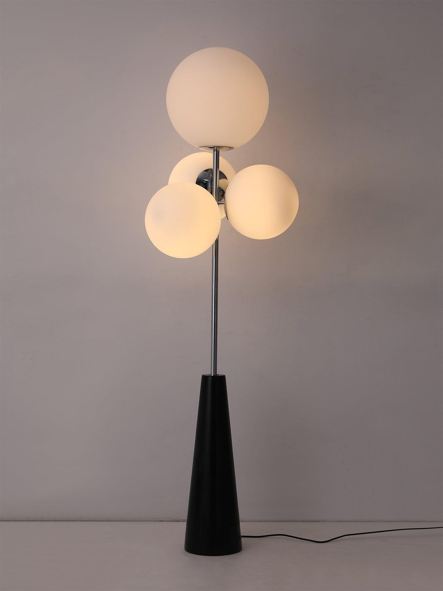 Lava Column Floor Lamp LED Indoor Lighting Chrome Black