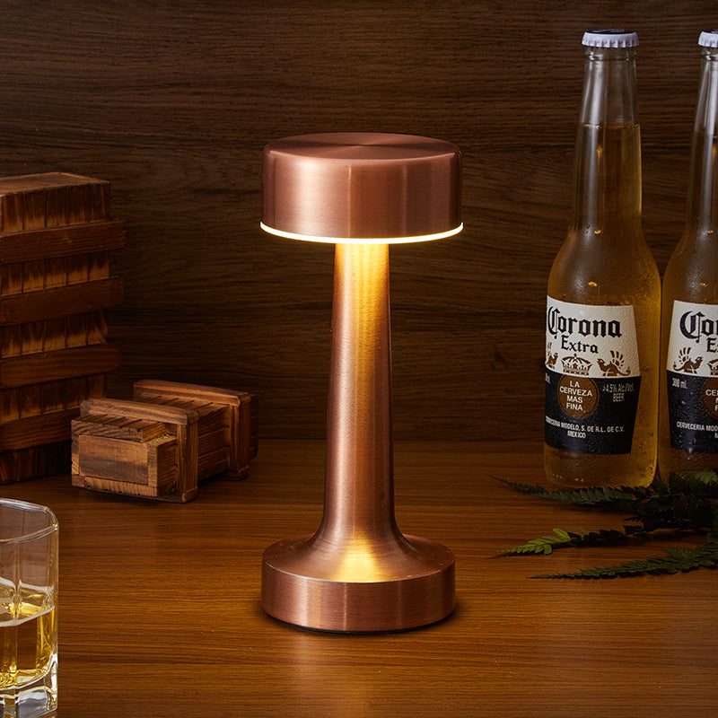Stylish Retro LED Table Lamp with Wireless USB Charging