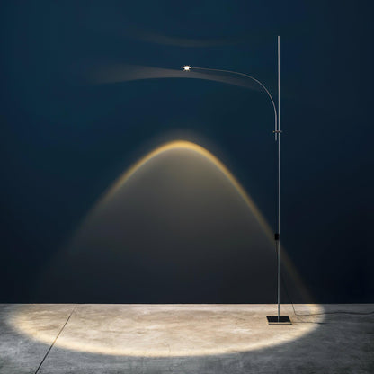 Metal Body Graceful Floor Lamp with Integrated LED Light