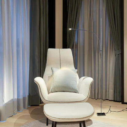 Metal Body Graceful Floor Lamp with Integrated LED Light