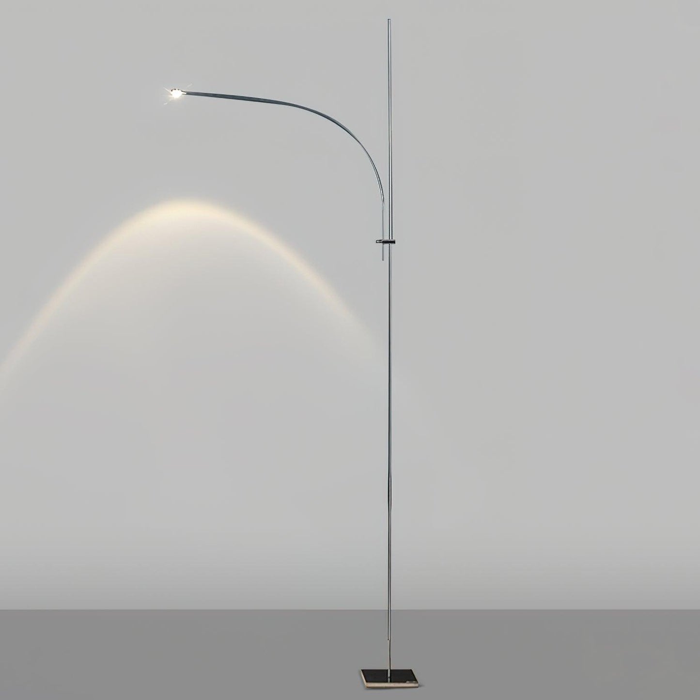 Metal Body Graceful Floor Lamp with Integrated LED Light