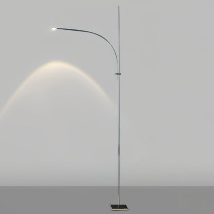 Metal Body Graceful Floor Lamp with Integrated LED Light