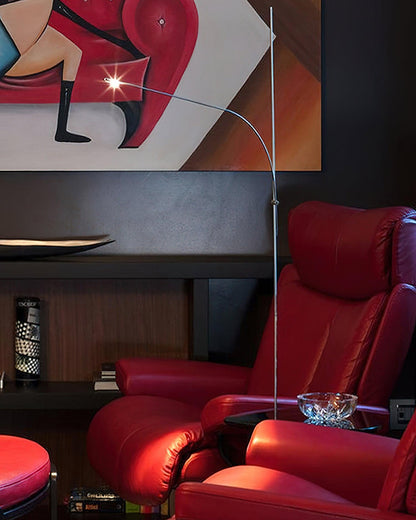 Metal Body Graceful Floor Lamp with Integrated LED Light