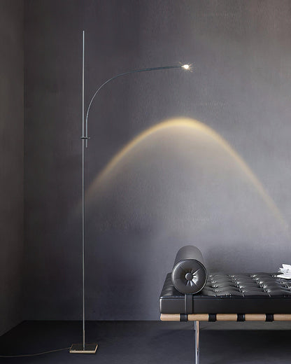 Metal Body Graceful Floor Lamp with Integrated LED Light
