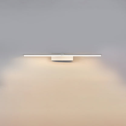 Metal Linear Mirror Wall Light with LED - Black Finish