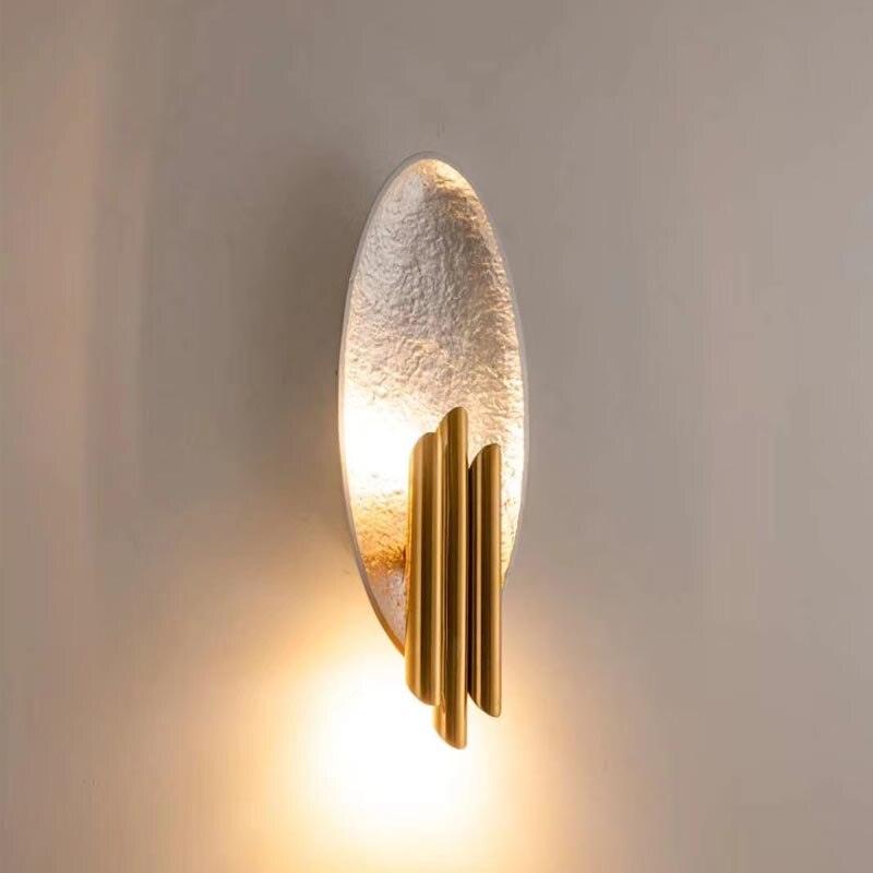 Metal Sconce Wall Light - Gold & Black Finish, LED, Indoor
