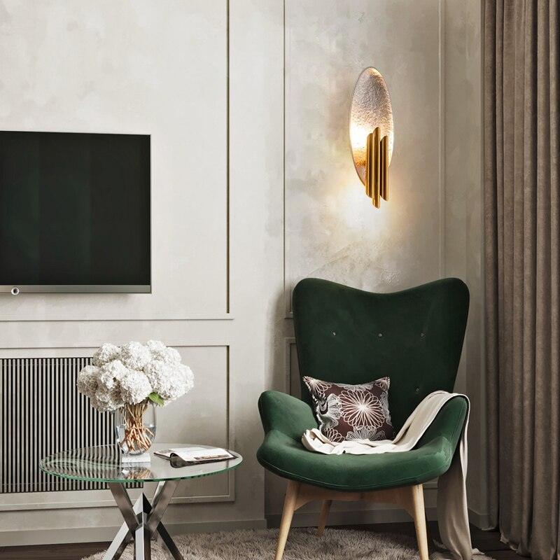 Metal Sconce Wall Light - Gold & Black Finish, LED, Indoor