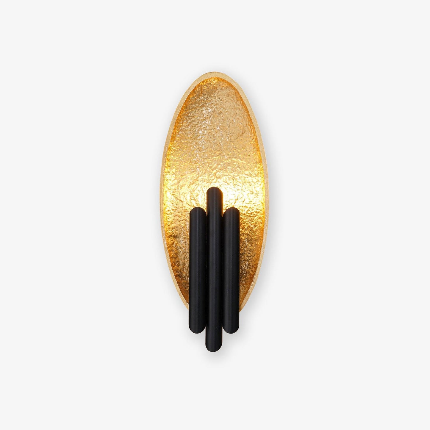 Metal Sconce Wall Light - Gold & Black Finish, LED, Indoor