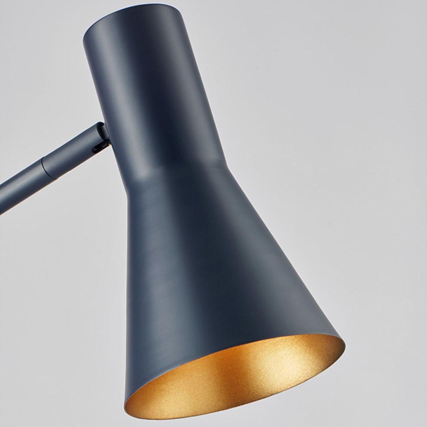 Metro Floor Lamp with Black Marble Base and LED Light