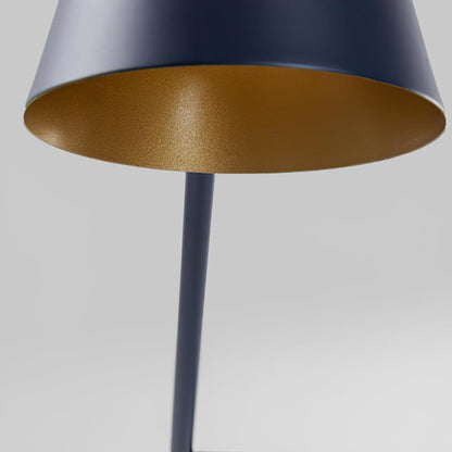 Metro Floor Lamp with Black Marble Base and LED Light