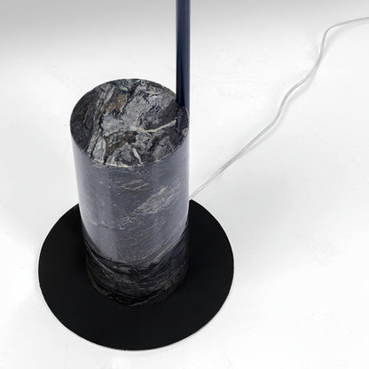 Metro Floor Lamp with Black Marble Base and LED Light
