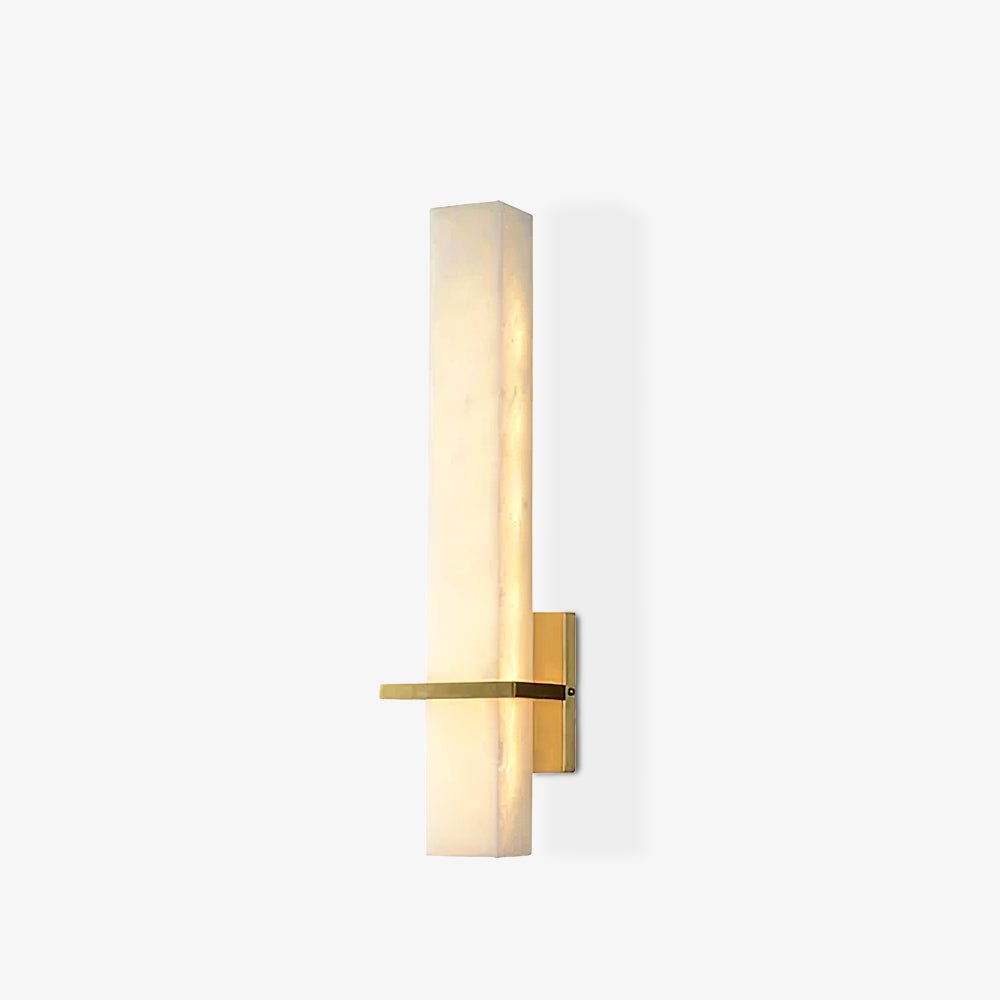 Milan Wall Sconce LED Indoor Lighting Brass Alabaster Fixture