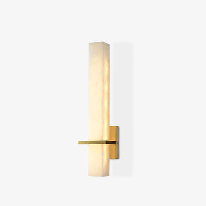 Milan Wall Sconce LED Indoor Lighting Brass Alabaster Fixture