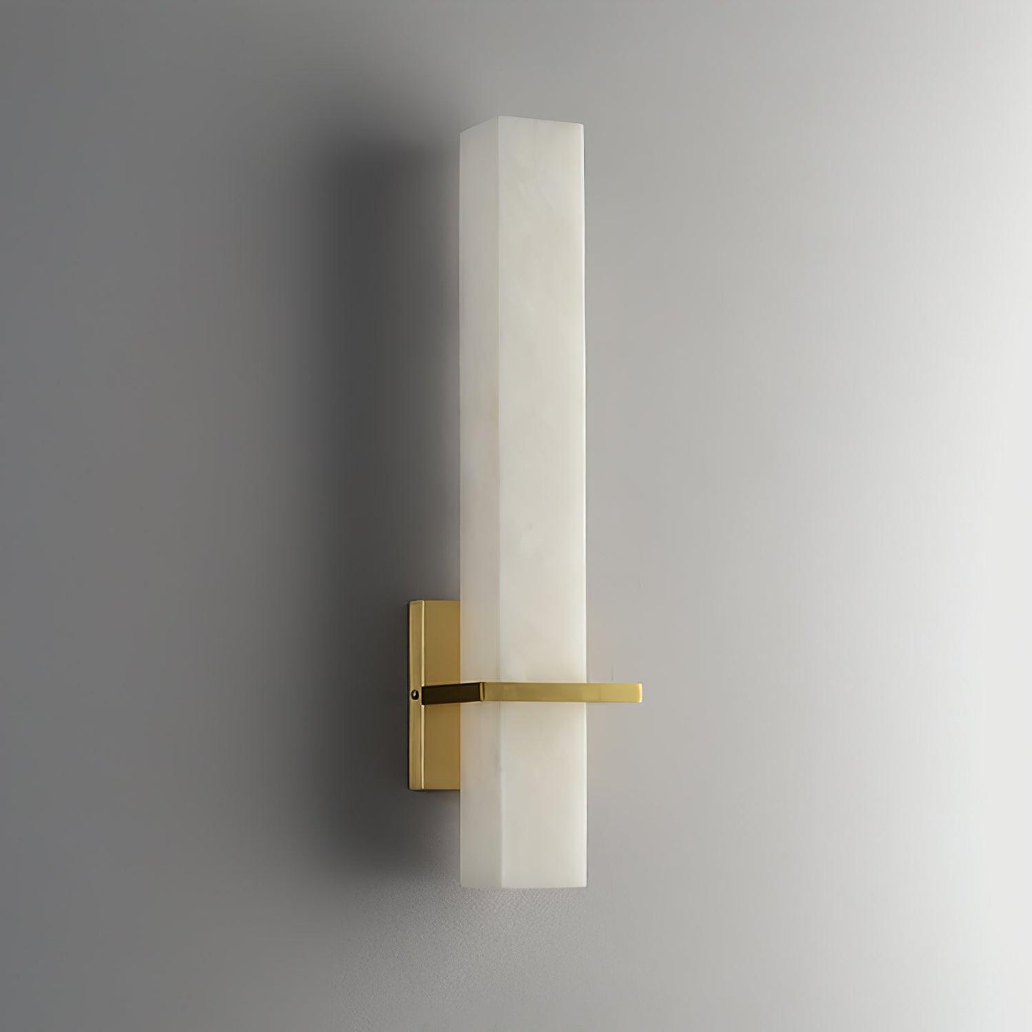Milan Wall Sconce LED Indoor Lighting Brass Alabaster Fixture
