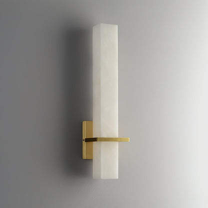 Milan Wall Sconce LED Indoor Lighting Brass Alabaster Fixture