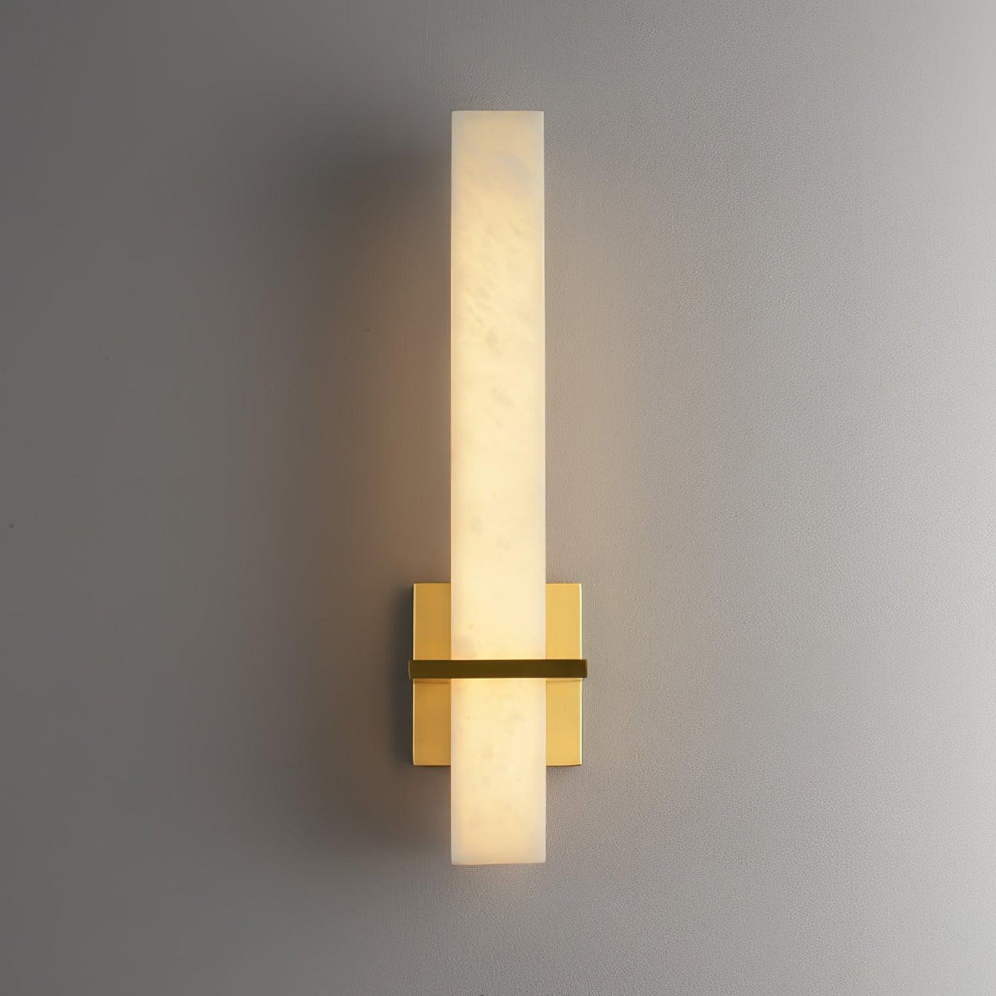 Milan Wall Sconce LED Indoor Lighting Brass Alabaster Fixture