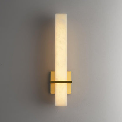 Milan Wall Sconce LED Indoor Lighting Brass Alabaster Fixture