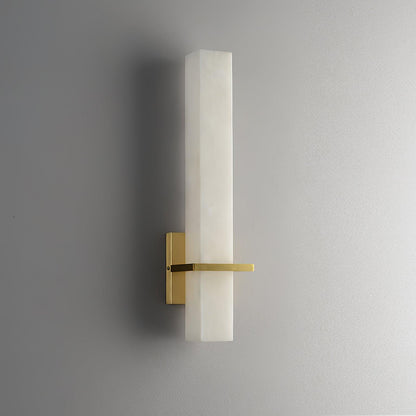 Milan Wall Sconce LED Indoor Lighting Brass Alabaster Fixture