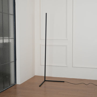 Minimalist LED Floor Lamp with Dimmable Control - Black