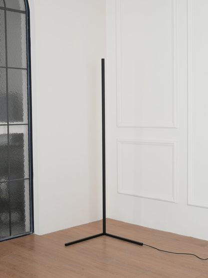 Minimalist LED Floor Lamp with Dimmable Control - Black