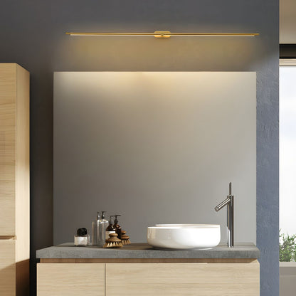 Minimalist Linear Plug-in Wall Lamp with Integrated LED Light