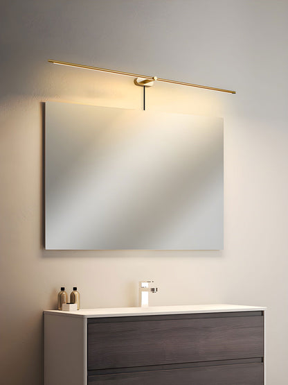 Minimalist Linear Plug-in Wall Lamp with Integrated LED Light