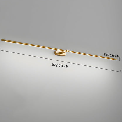 Minimalist Linear Plug-in Wall Lamp with Integrated LED Light
