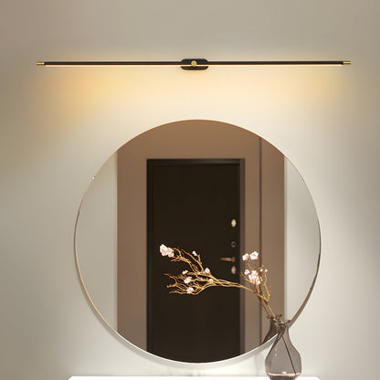 Minimalist Linear Plug-in Wall Lamp with Integrated LED Light