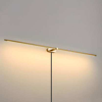 Minimalist Linear Plug-in Wall Lamp with Integrated LED Light