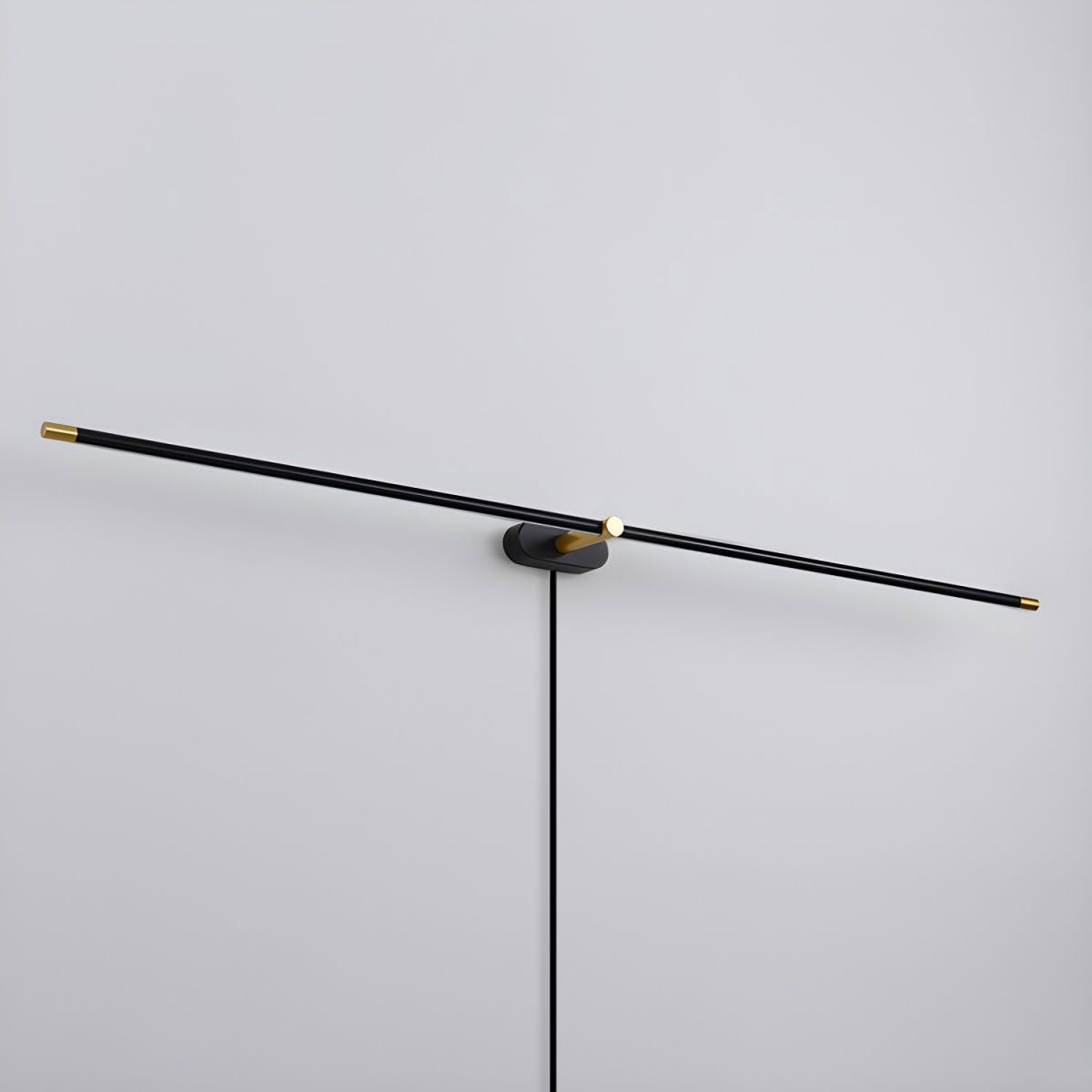 Minimalist Linear Plug-in Wall Lamp with Integrated LED Light